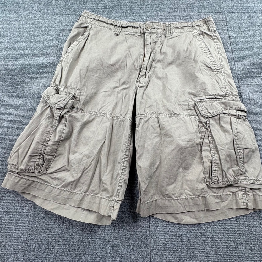 Polo Jeans Co Ralph Lauren Mens 36 Cargo Shorts Khaki Tan Cotton Utility 38 W